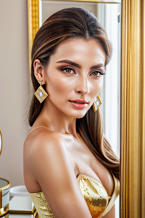 mirror photo poses girl