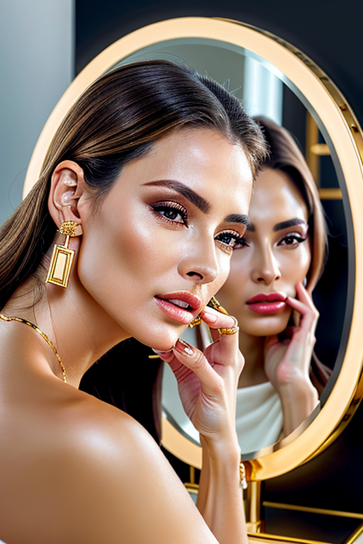 mirror photo pose girl simple