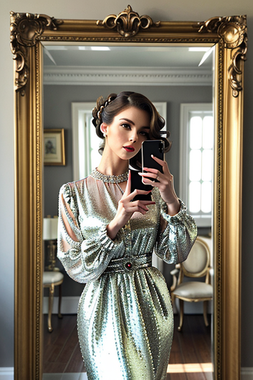 mirror photo poses girl