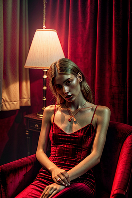 red eyes pic girl aesthetic